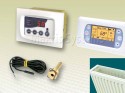 Temperature controllers for boiler-fireplaces